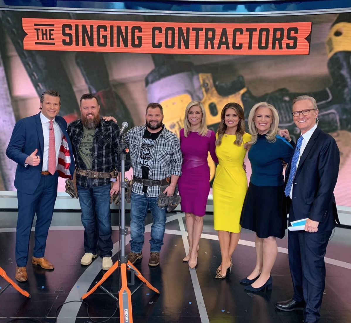 The Singing Contractors A pair of contractors singing to encourage others and help spread the